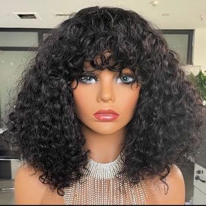 Curly frontal Raw Human virgin wigs
